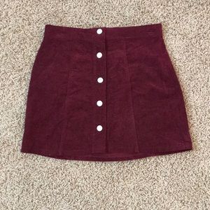 Burgundy Skirt